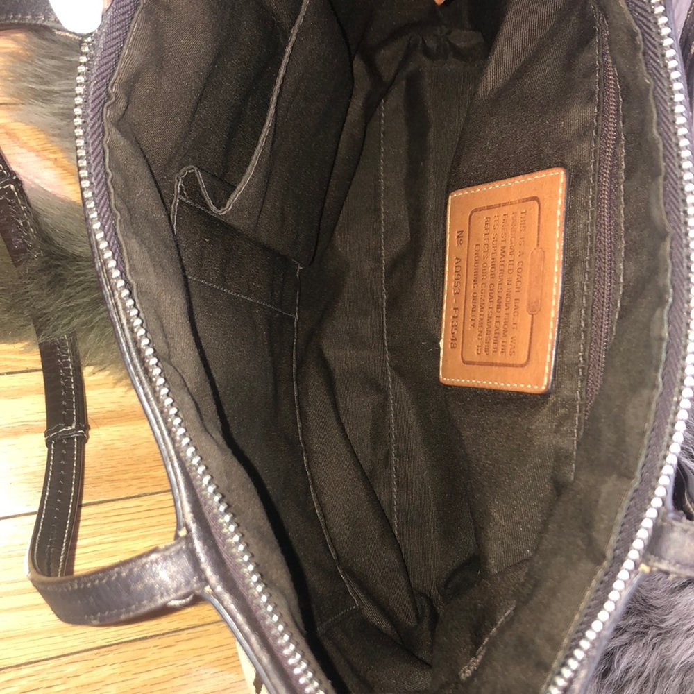 ✨AUTHENTIC COACH BROWN & TAN F13548 TOTE BAG  * - Picture 3 of 8